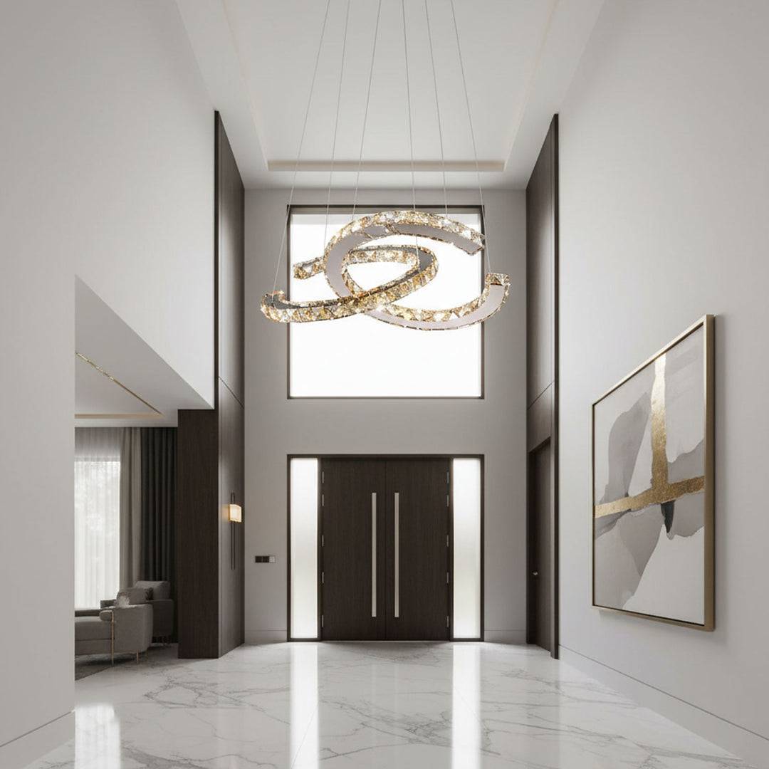 Modern Crystal Double C Chandelier - Vakkerlight