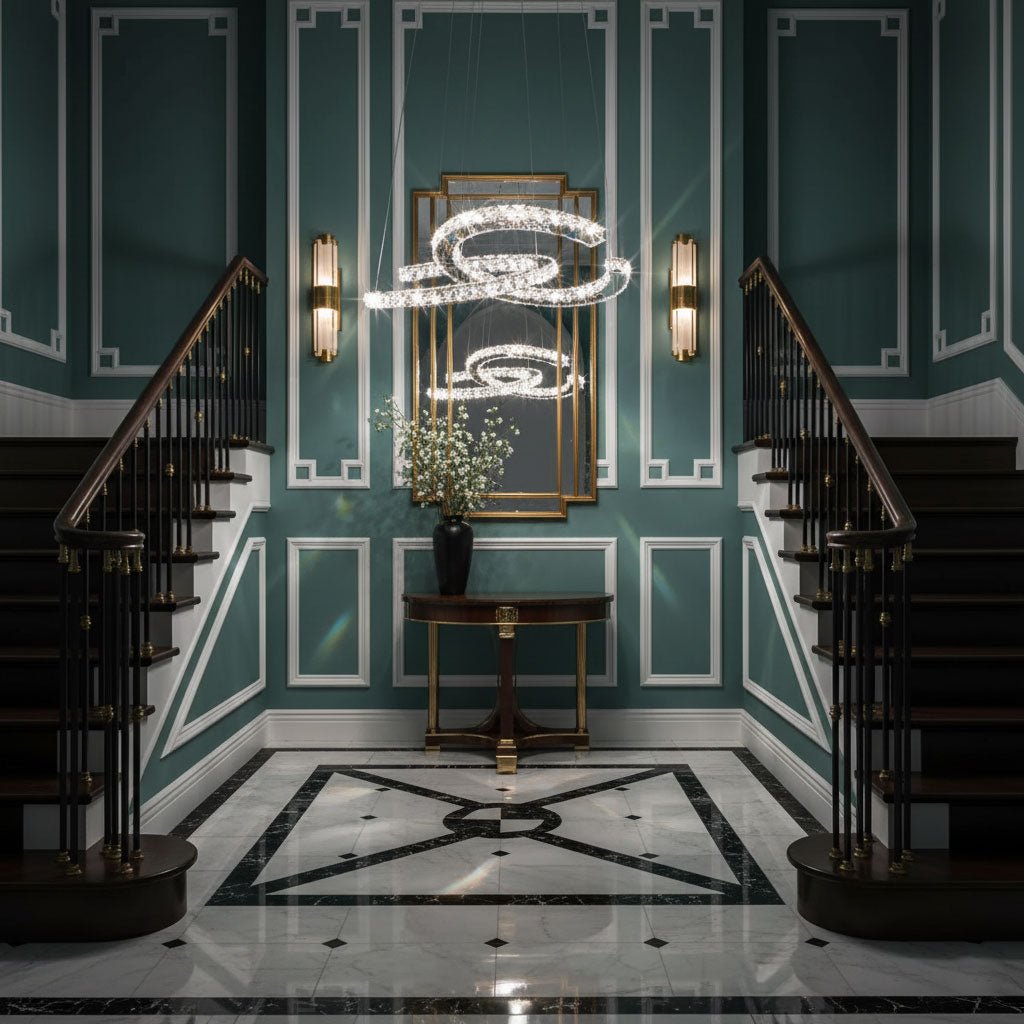 Modern Crystal Double C Chandelier - Vakkerlight