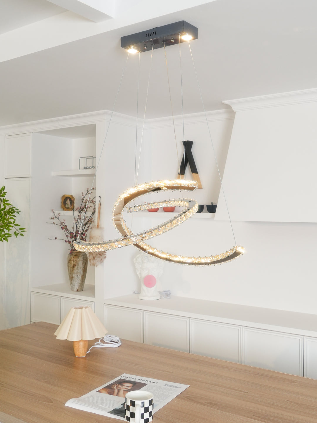 Modern Crystal Double C Chandelier - Vakkerlight