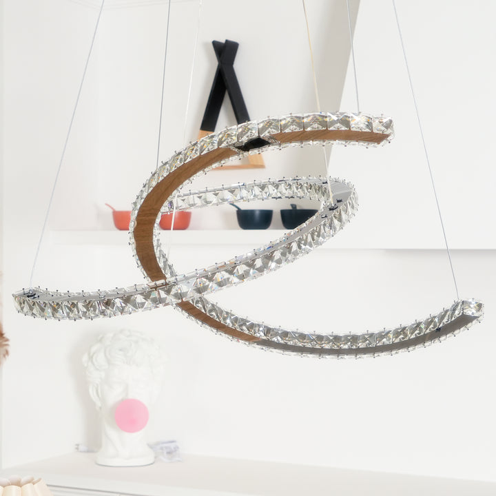 Modern Crystal Double C Chandelier - Vakkerlight