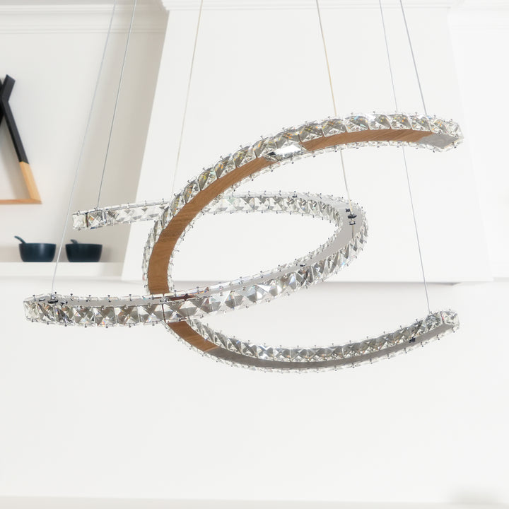 Modern Crystal Double C Chandelier - Vakkerlight