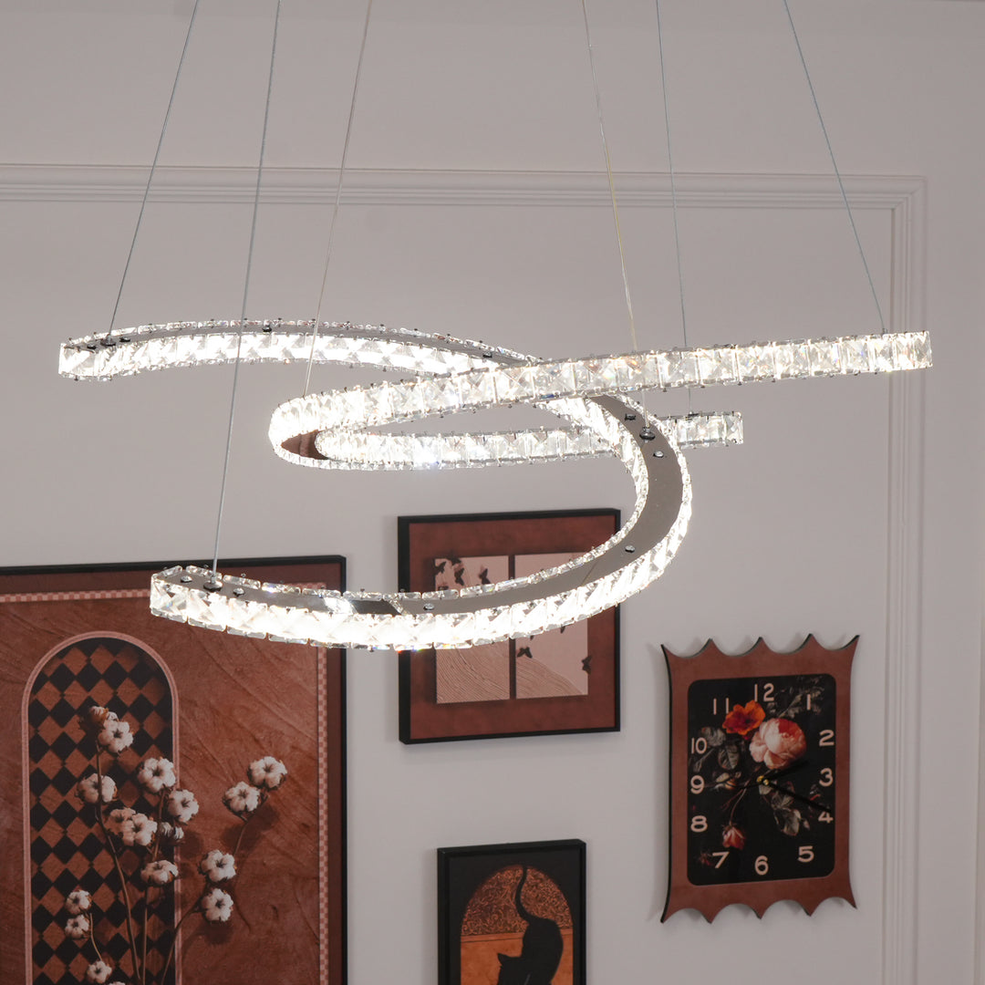 Modern Crystal Double C Chandelier - Vakkerlight