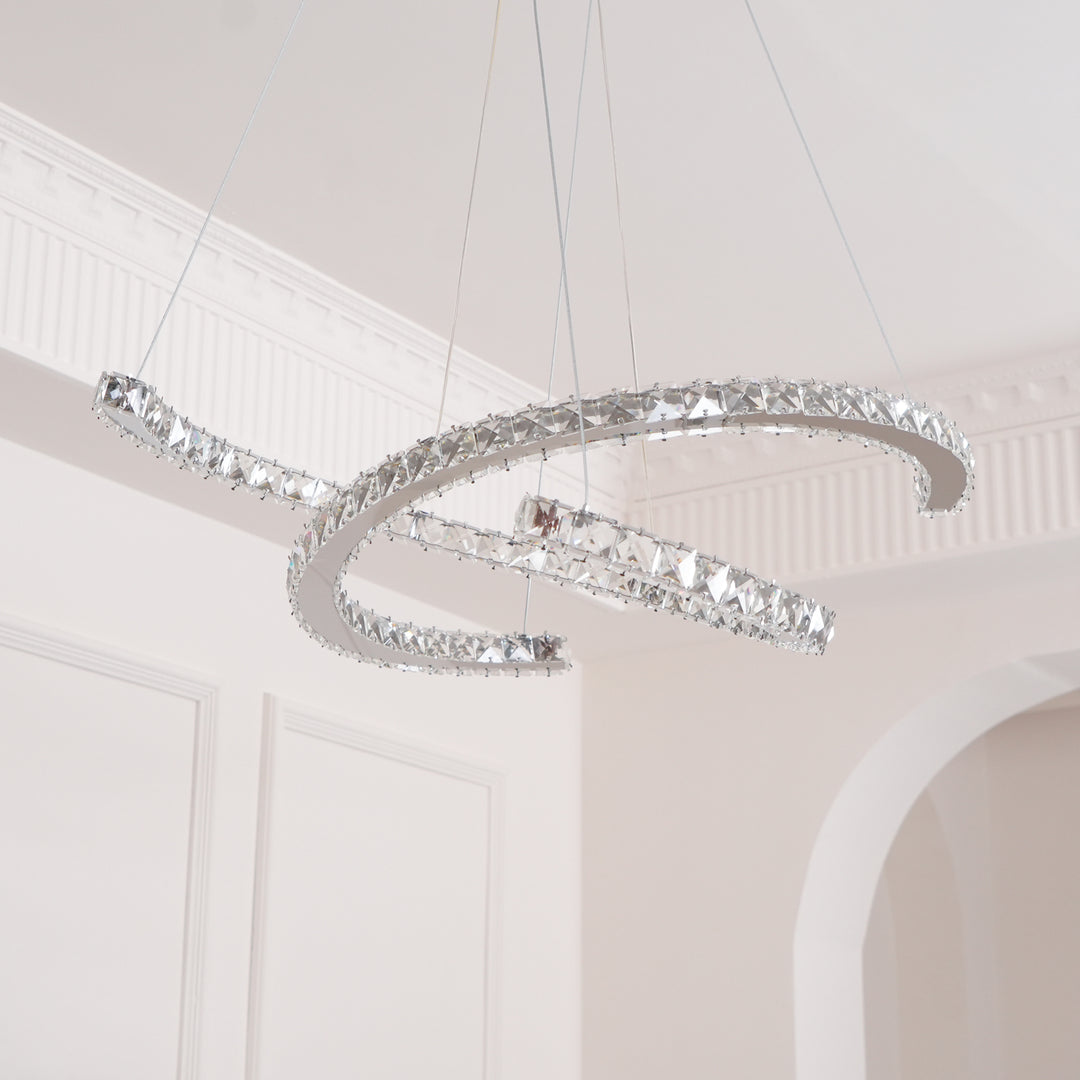 Modern Crystal Double C Chandelier - Vakkerlight