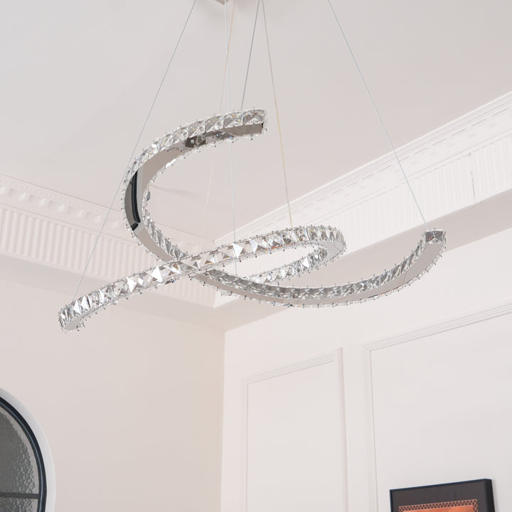 Modern Crystal Double C Chandelier - Vakkerlight