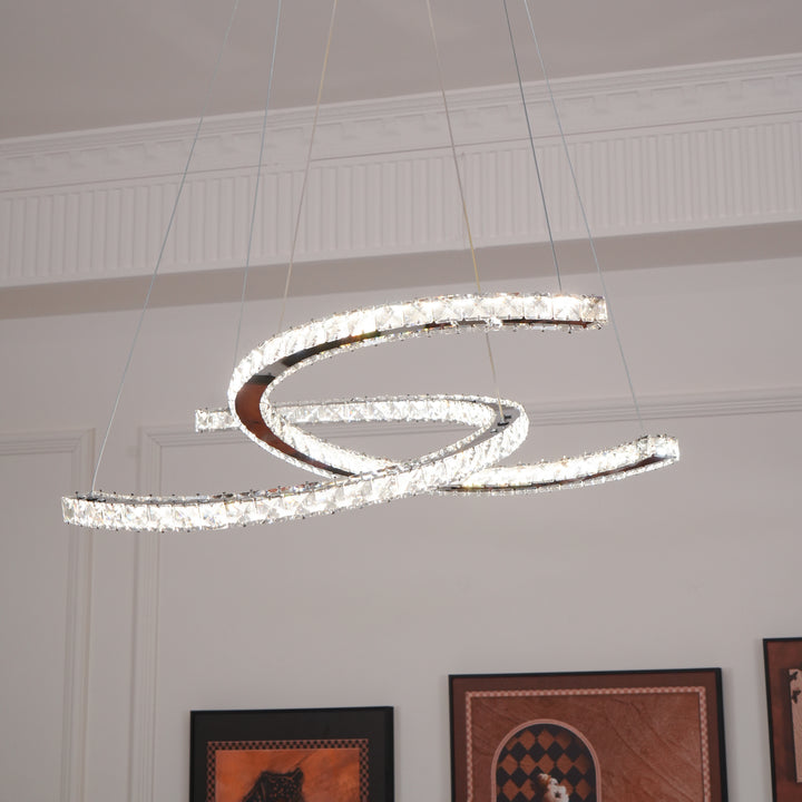 Modern Crystal Double C Chandelier - Vakkerlight