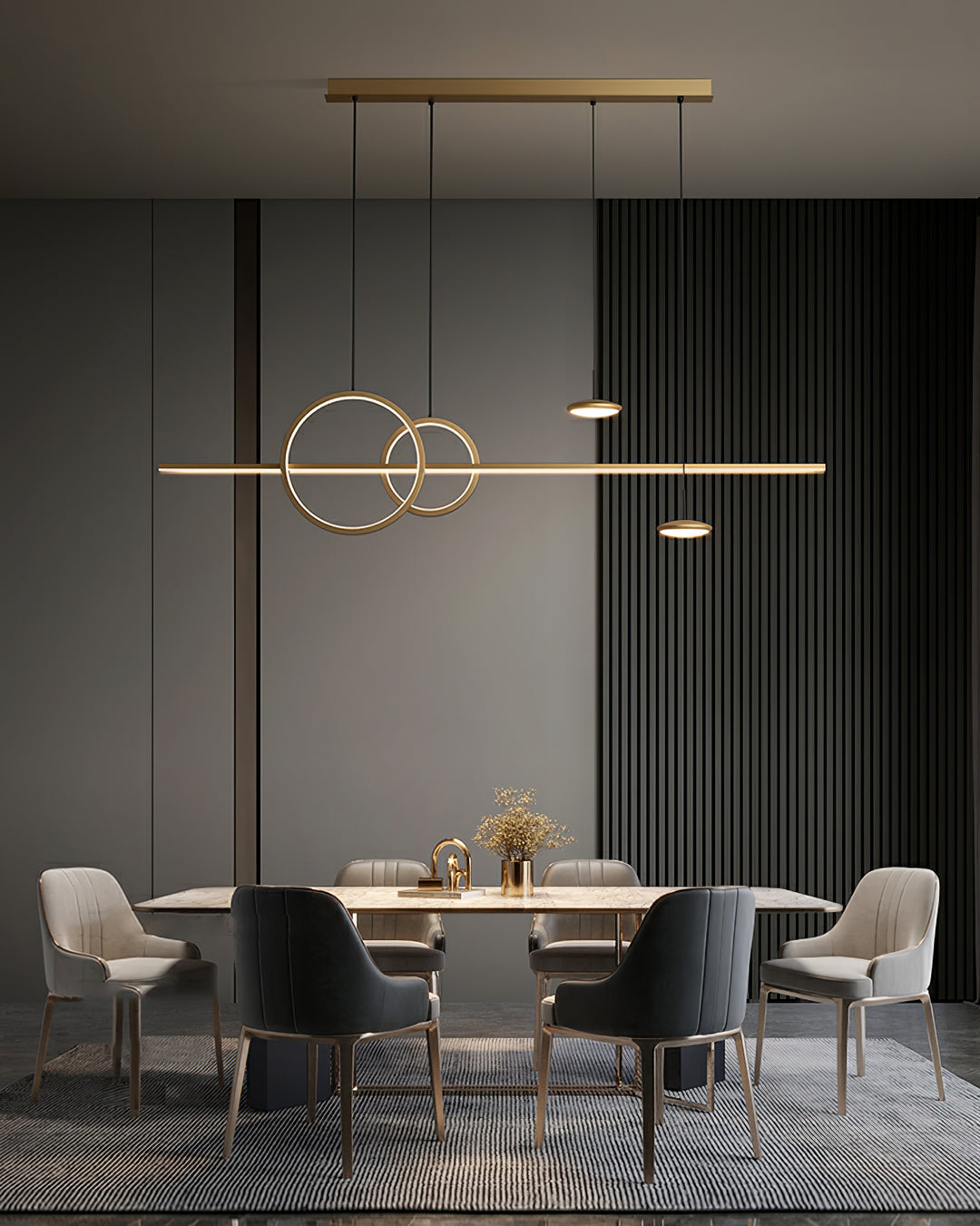 Modern Geometric Shape Chandelier