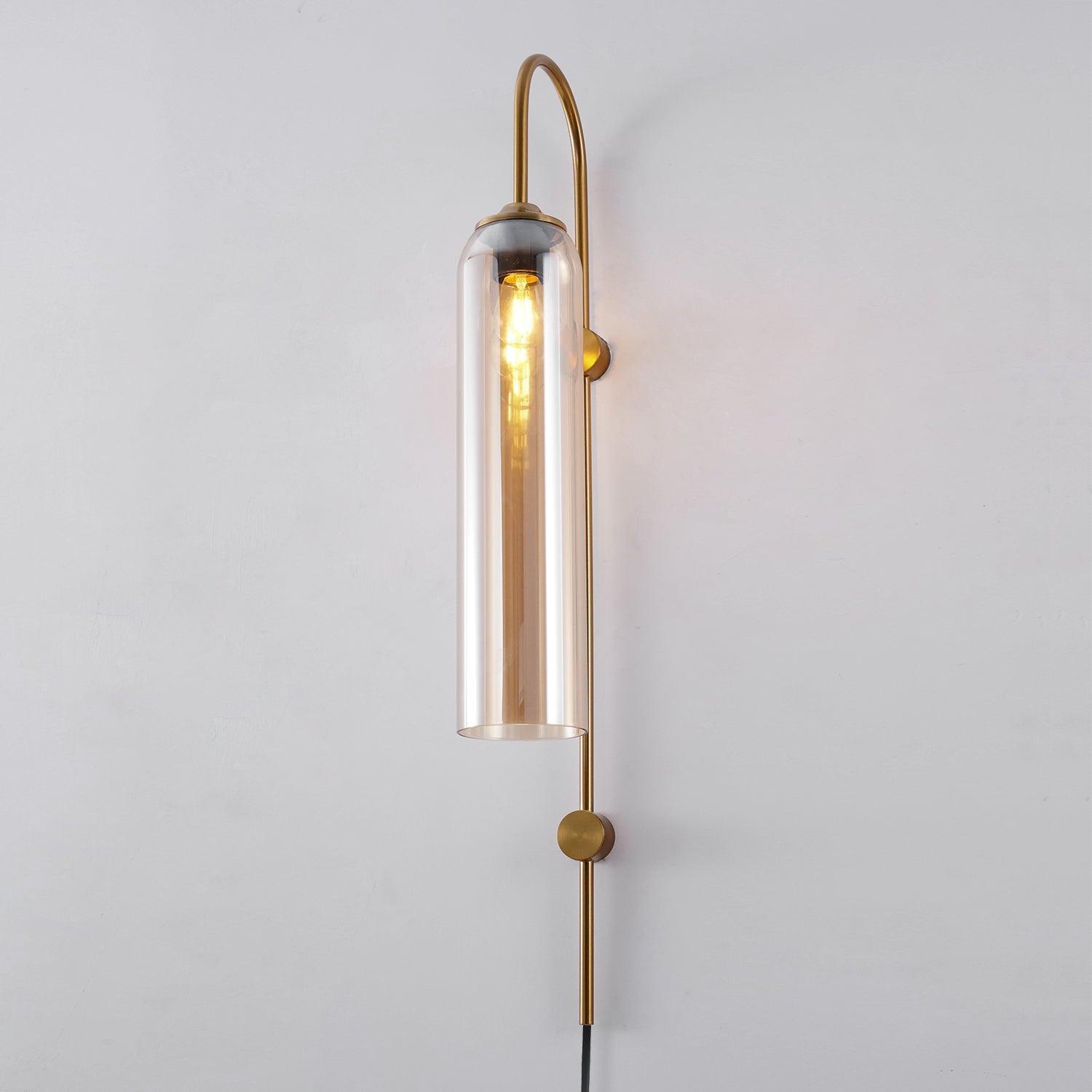 Modern Glass Plug-In Wall Lamp – Vakkerlight