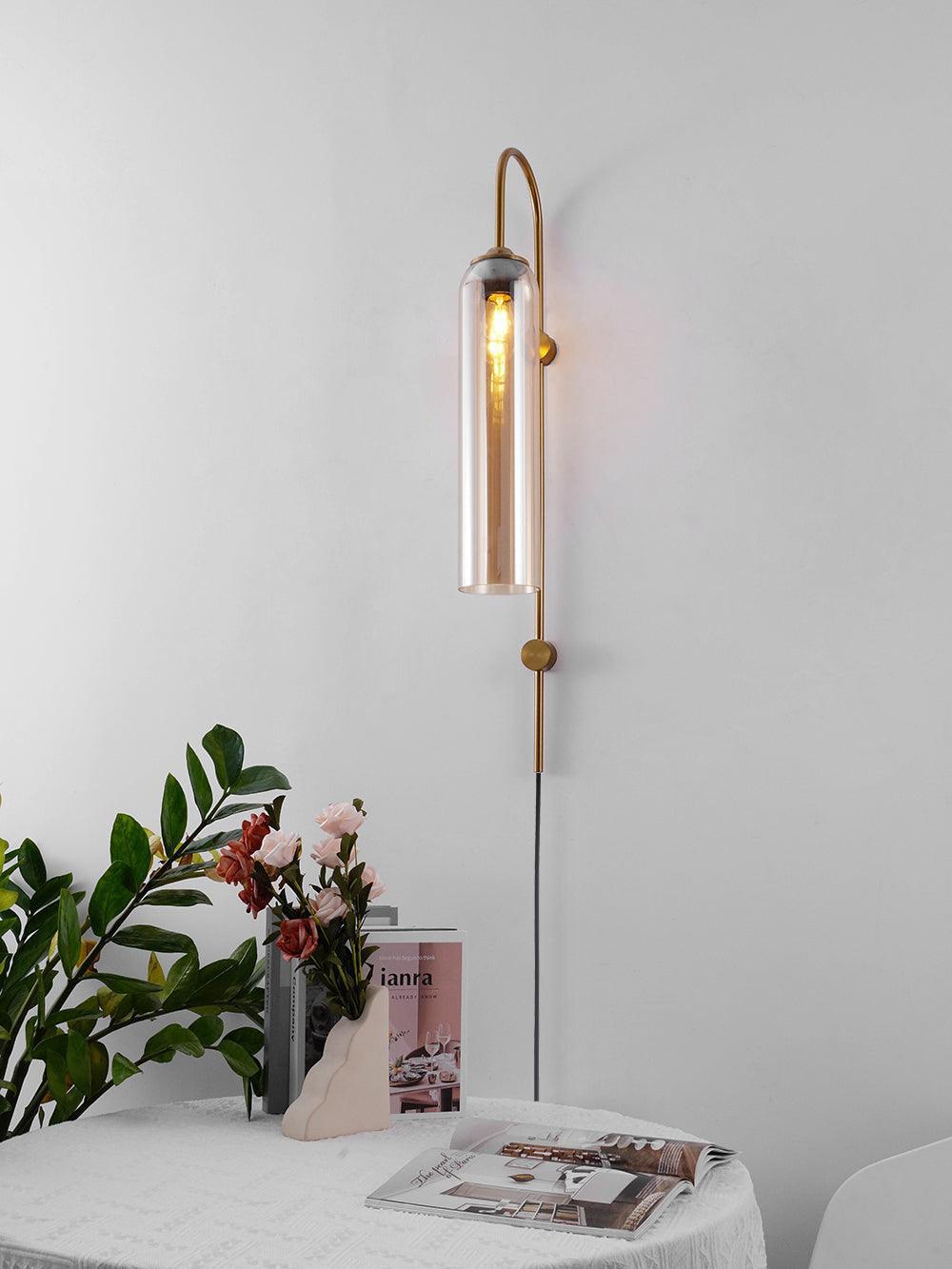 Modern Glass Plug-In Wall Lamp - Vakkerlight