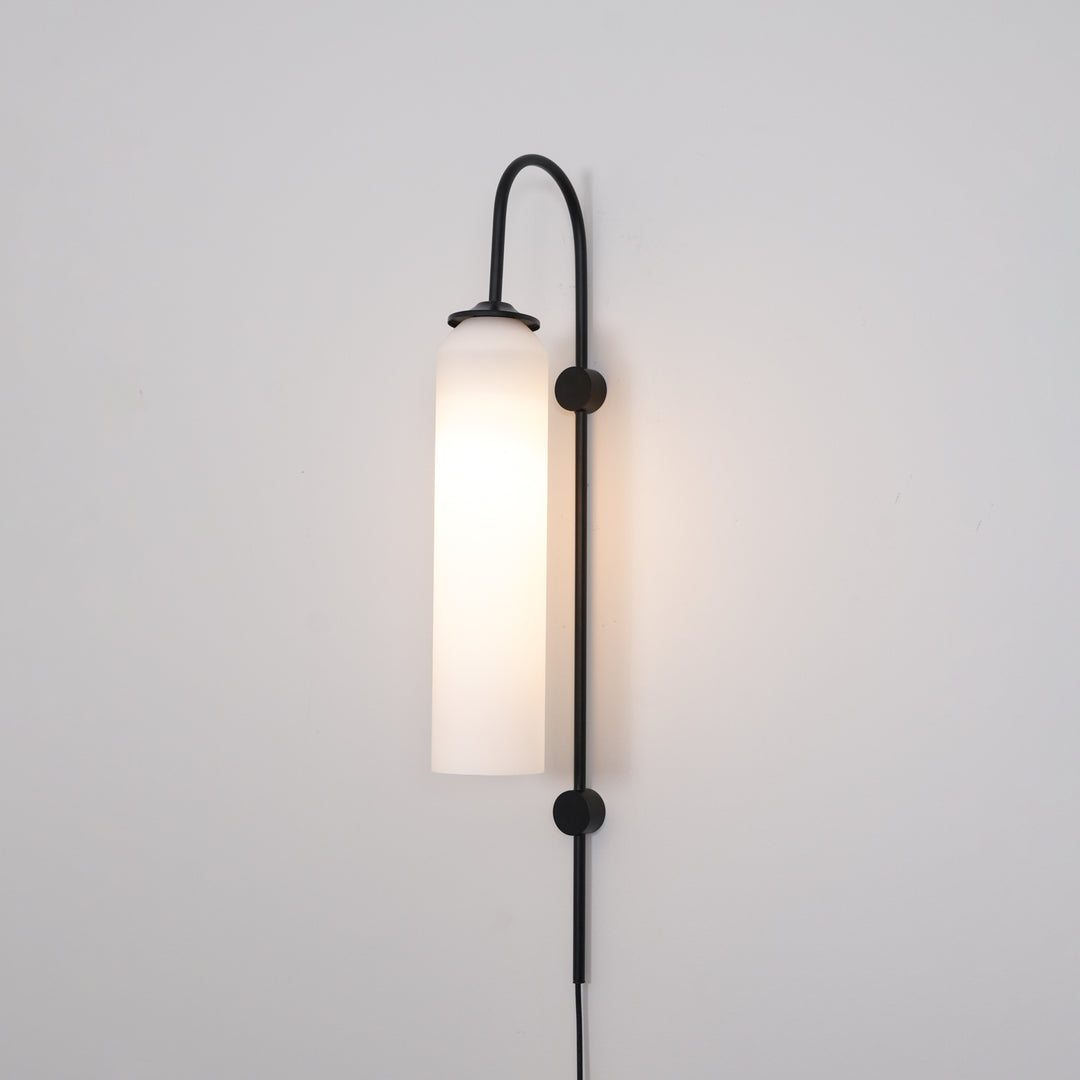 Moderne glazen plug-in wandlamp