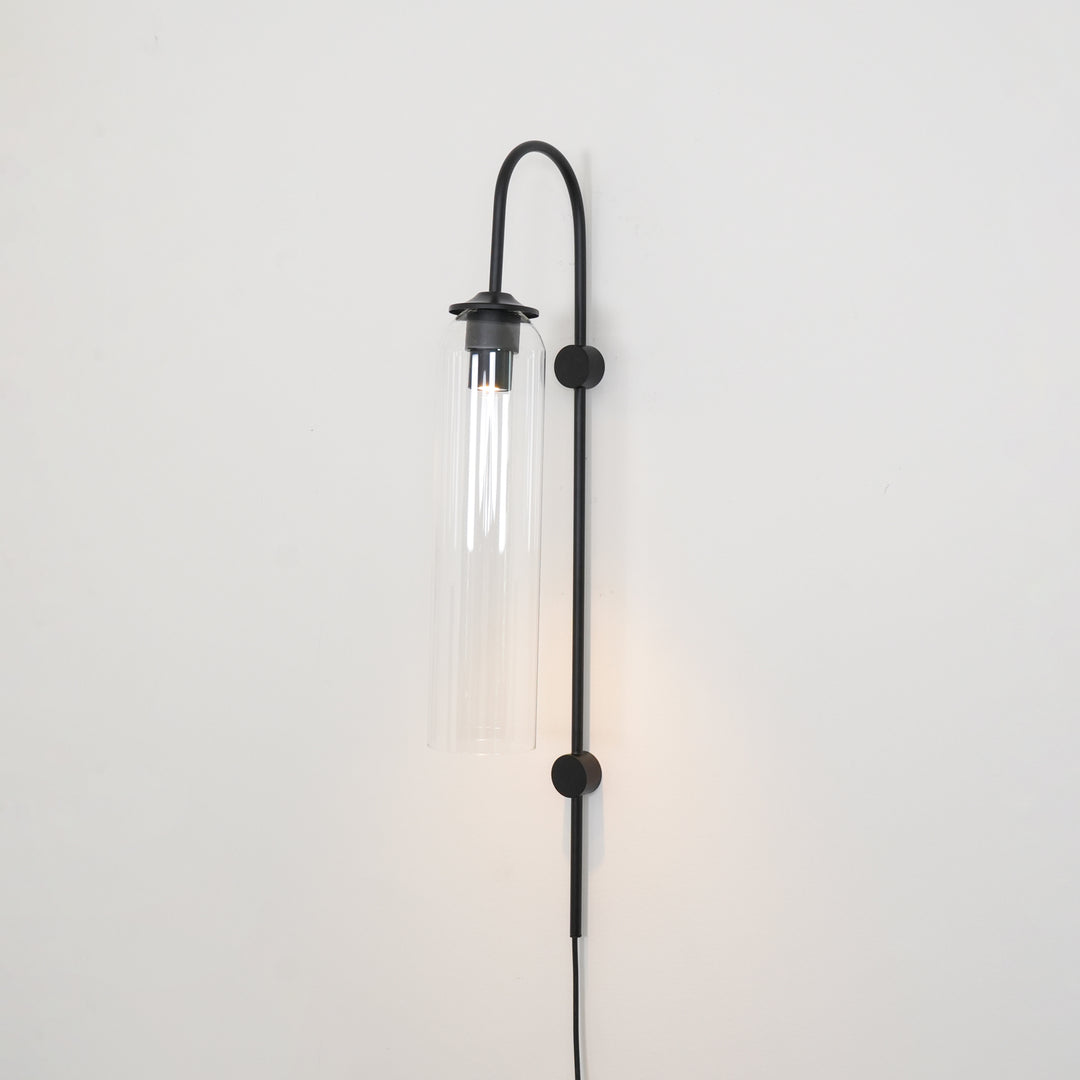 Moderne glazen plug-in wandlamp