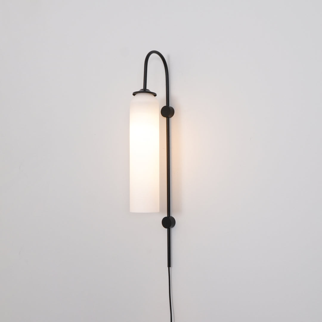 Moderne glazen plug-in wandlamp