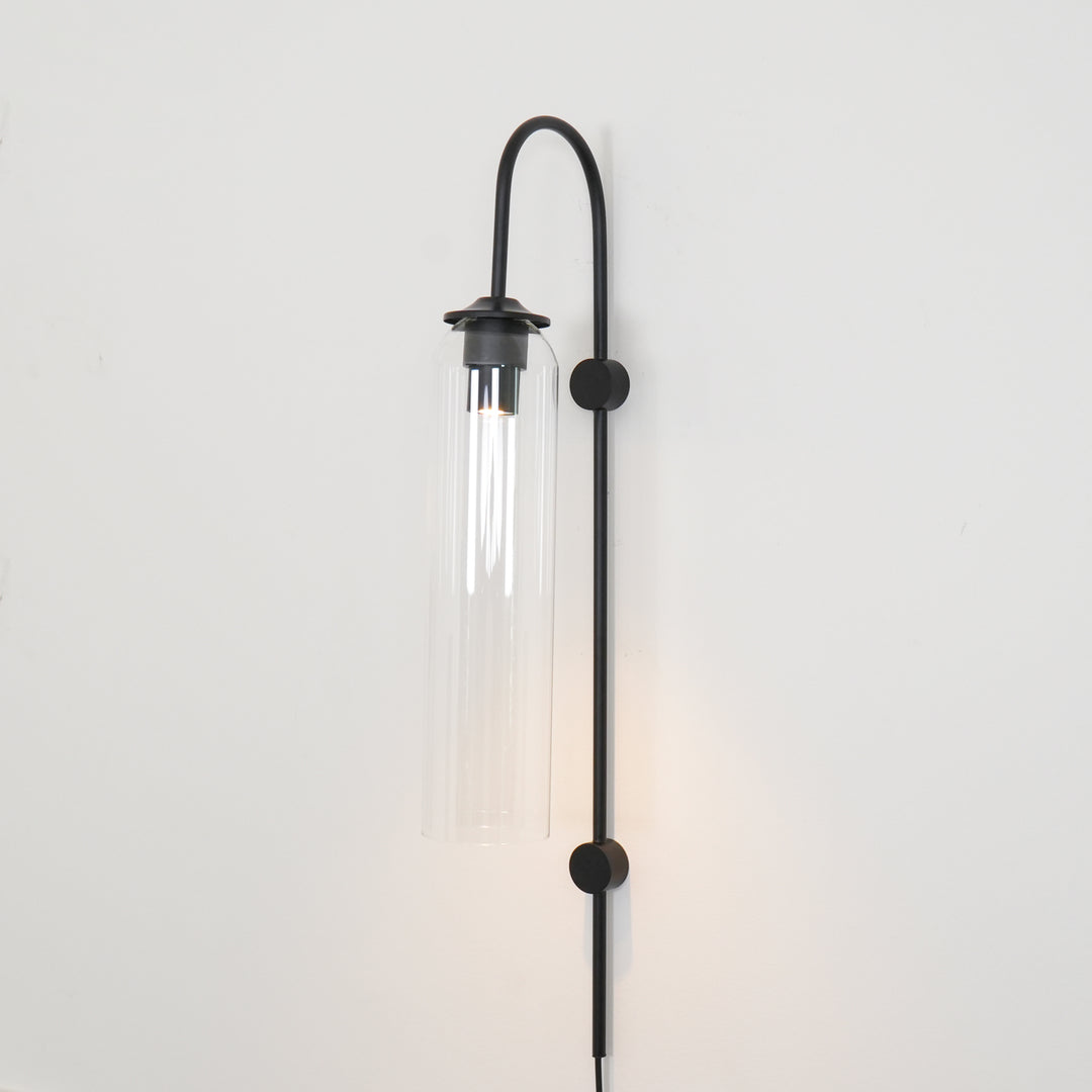 Moderne glazen plug-in wandlamp