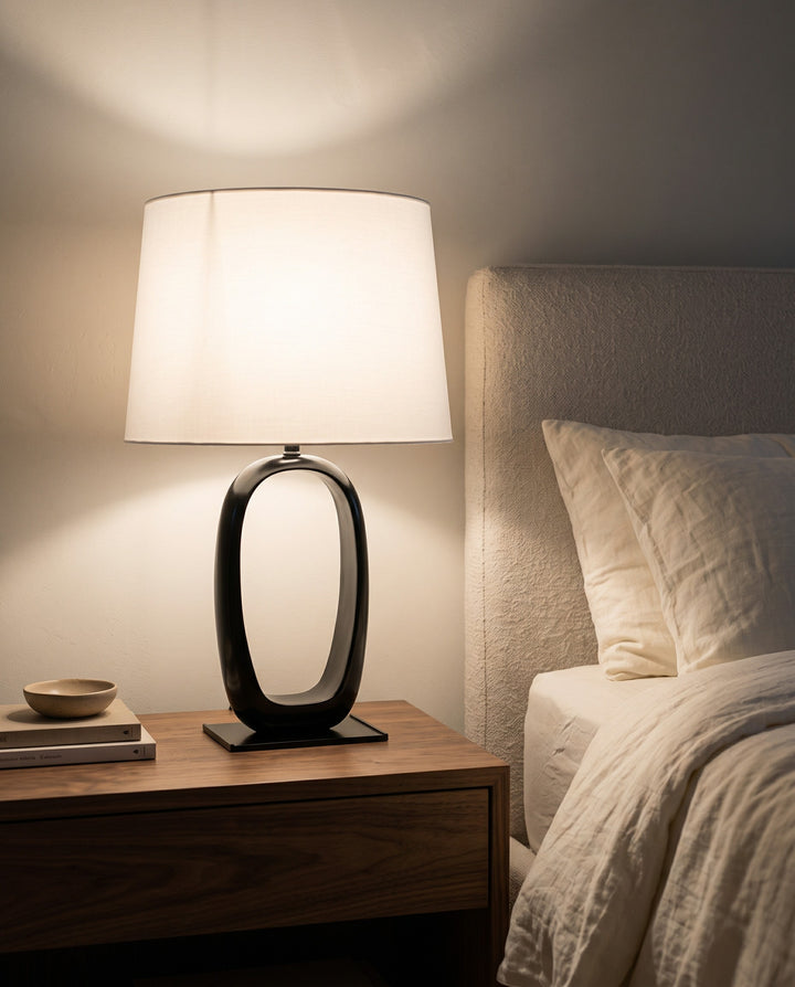 Modern Open Oval Table Lamp