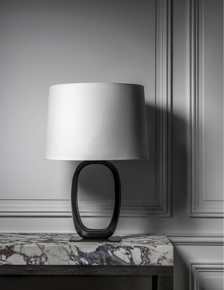 Modern Open Oval Table Lamp