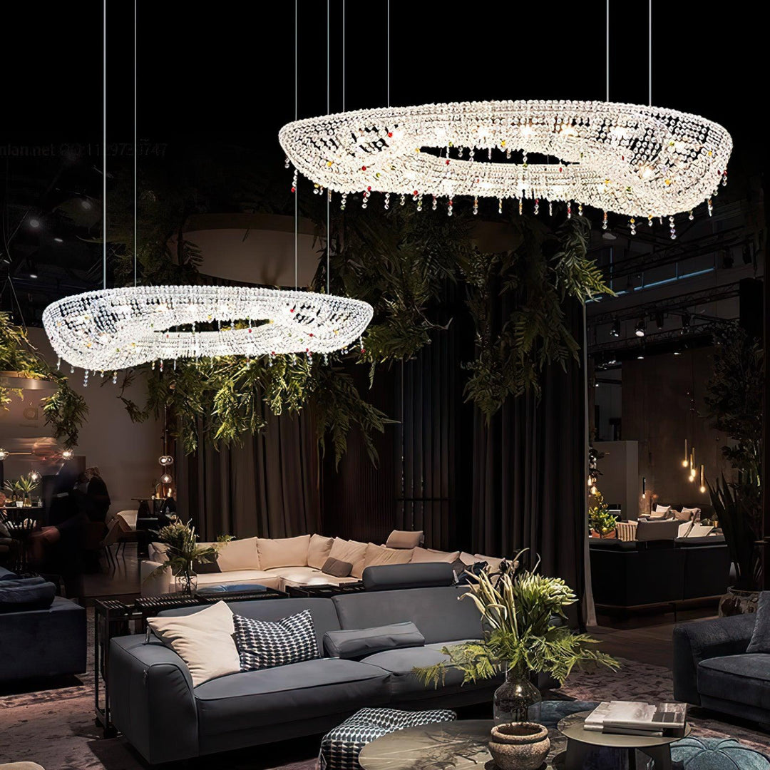 Modern Round Crystal Chandelier - Vakkerlight