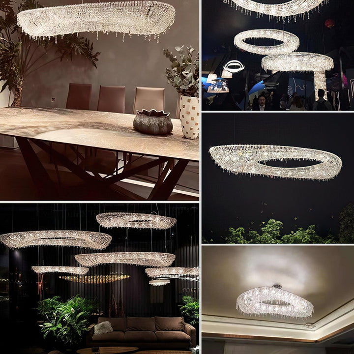 Modern Round Crystal Chandelier - Vakkerlight