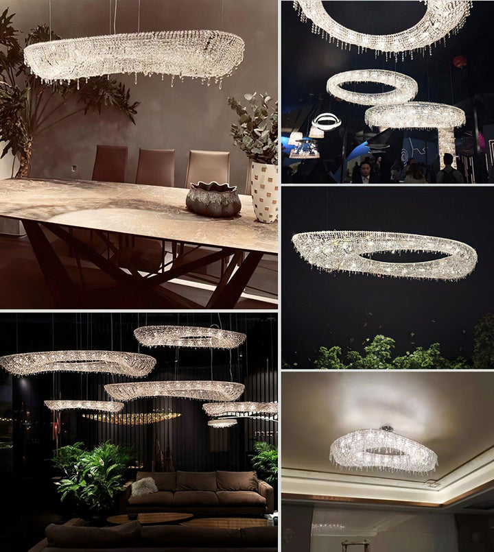 Modern Round Crystal Chandelier - Vakkerlight