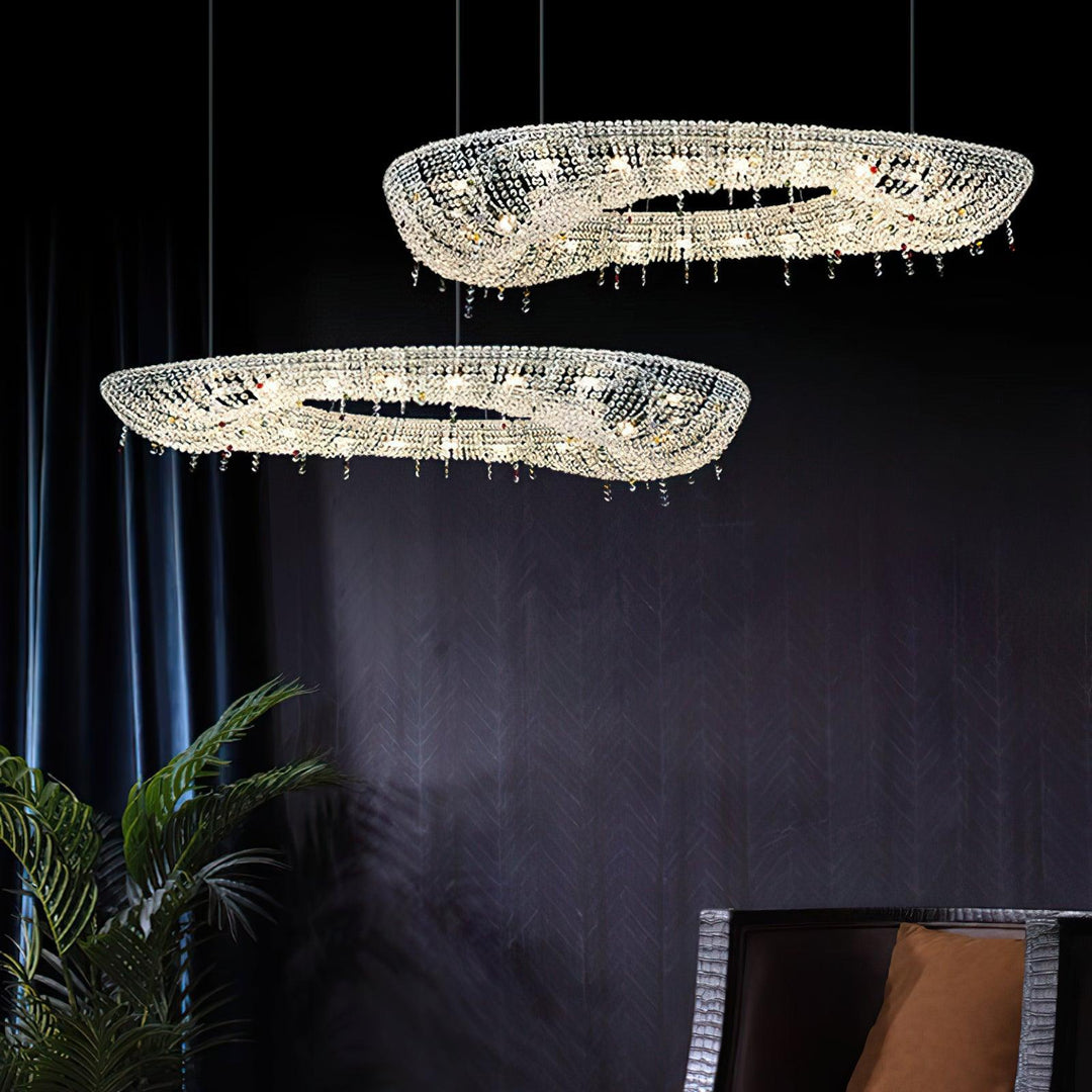 Modern Round Crystal Chandelier - Vakkerlight