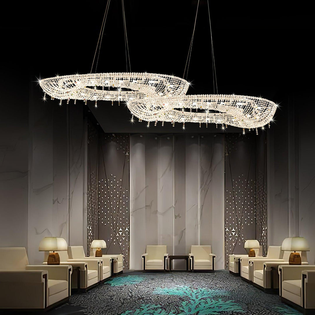 Modern Round Crystal Chandelier - Vakkerlight