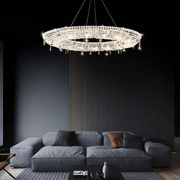 Modern Round Crystal Chandelier - Vakkerlight