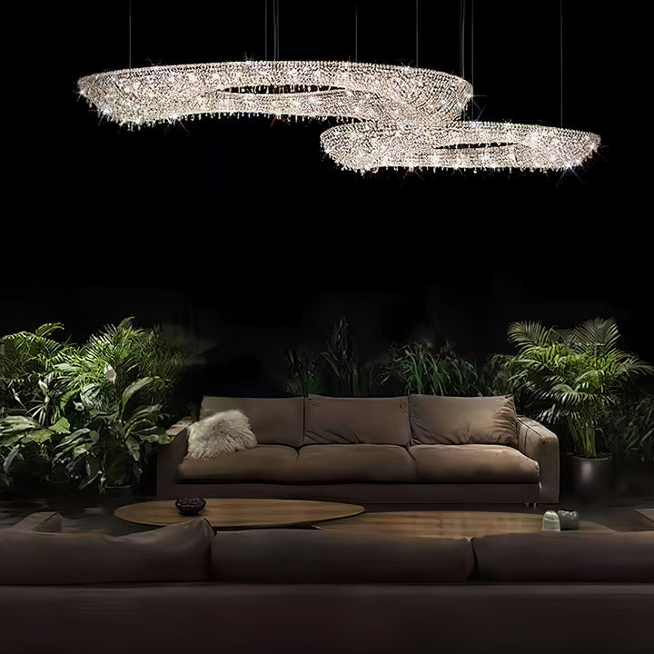 Modern Round Crystal Chandelier - Vakkerlight