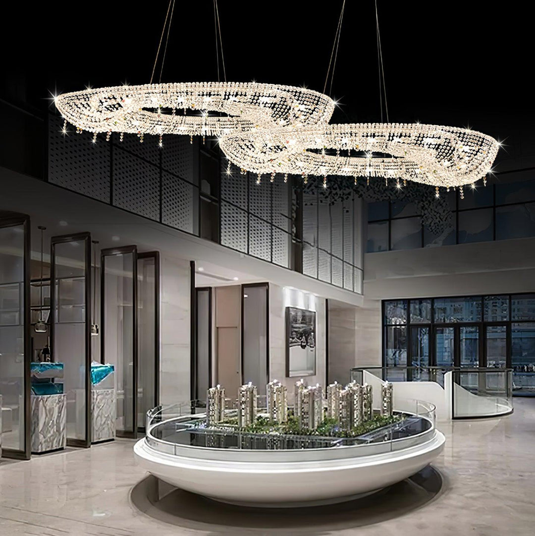 Modern Round Crystal Chandelier - Vakkerlight