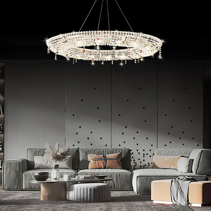 Modern Round Crystal Chandelier - Vakkerlight