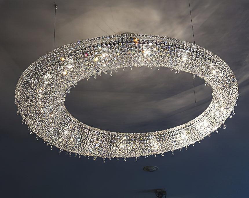 Modern Round Crystal Chandelier - Vakkerlight