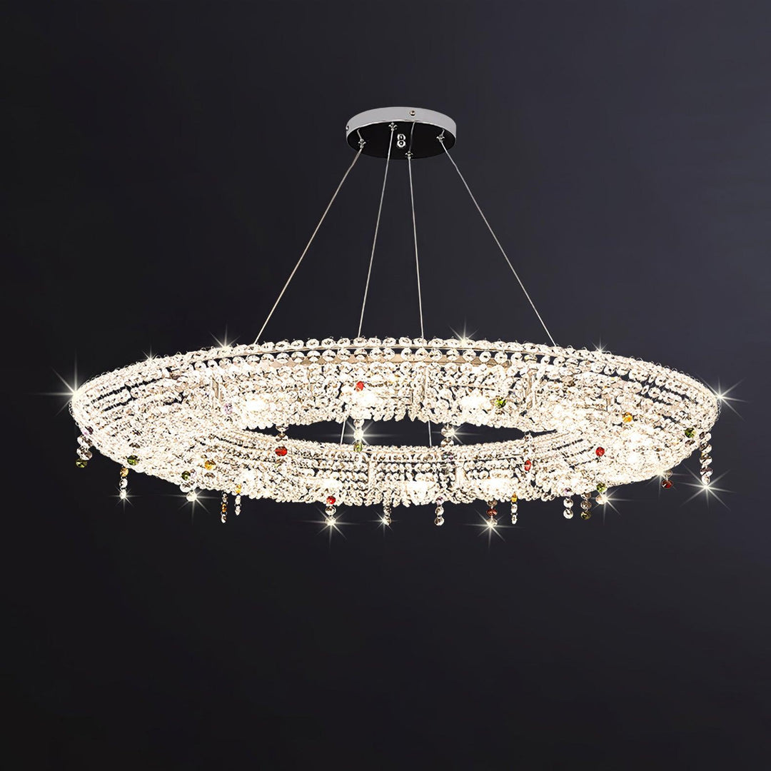 Modern Round Crystal Chandelier - Vakkerlight