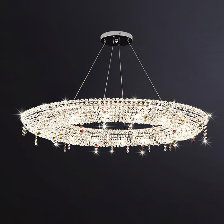 Modern Round Crystal Chandelier - Vakkerlight