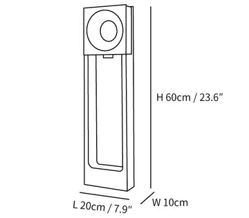 Molde Garden Outdoor Light — Dimension drawings 2