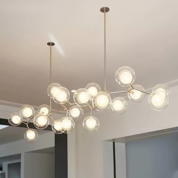 Molecular Glass Balls Chandelier