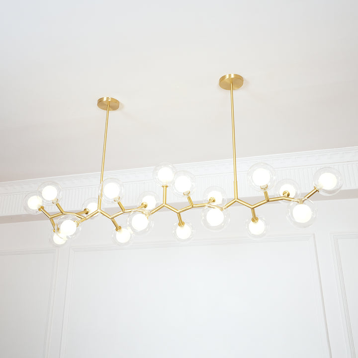 Molecular Glass Balls Chandelier