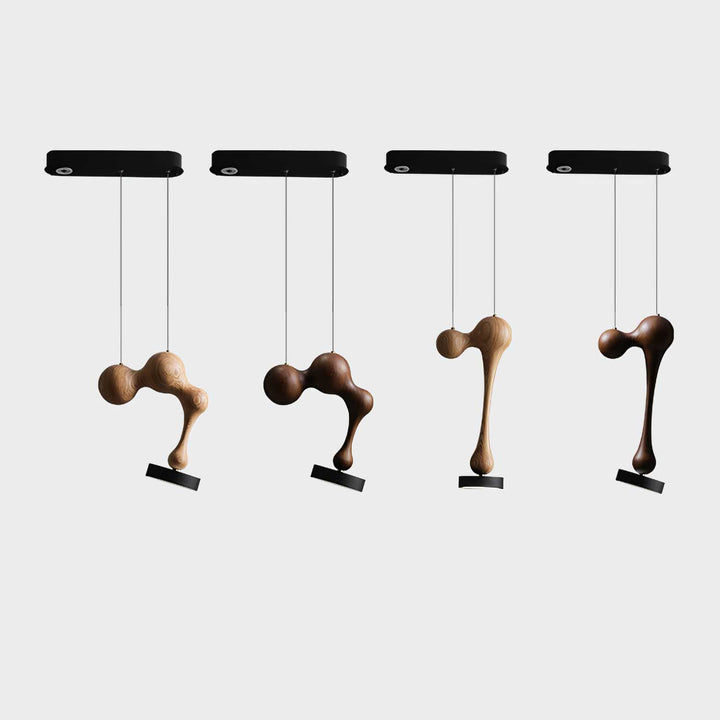 Molecule Wooden Pendant Light - Vakkerlight
