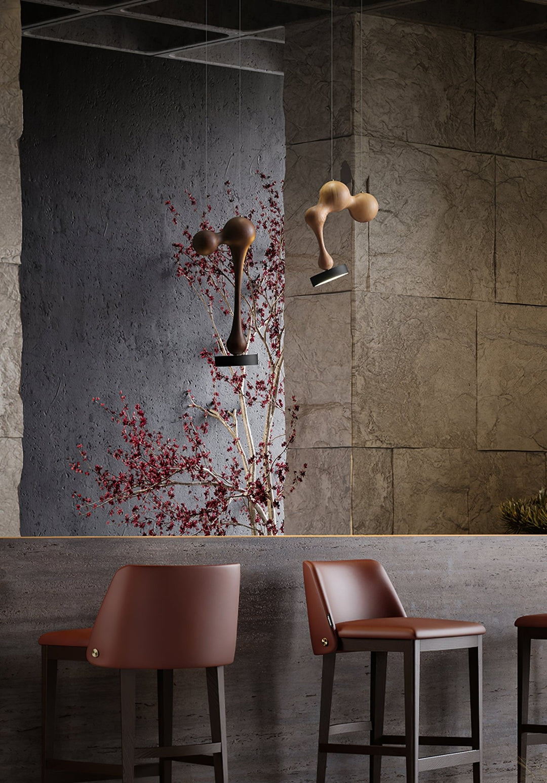 Molecule Wooden Pendant Light - Vakkerlight