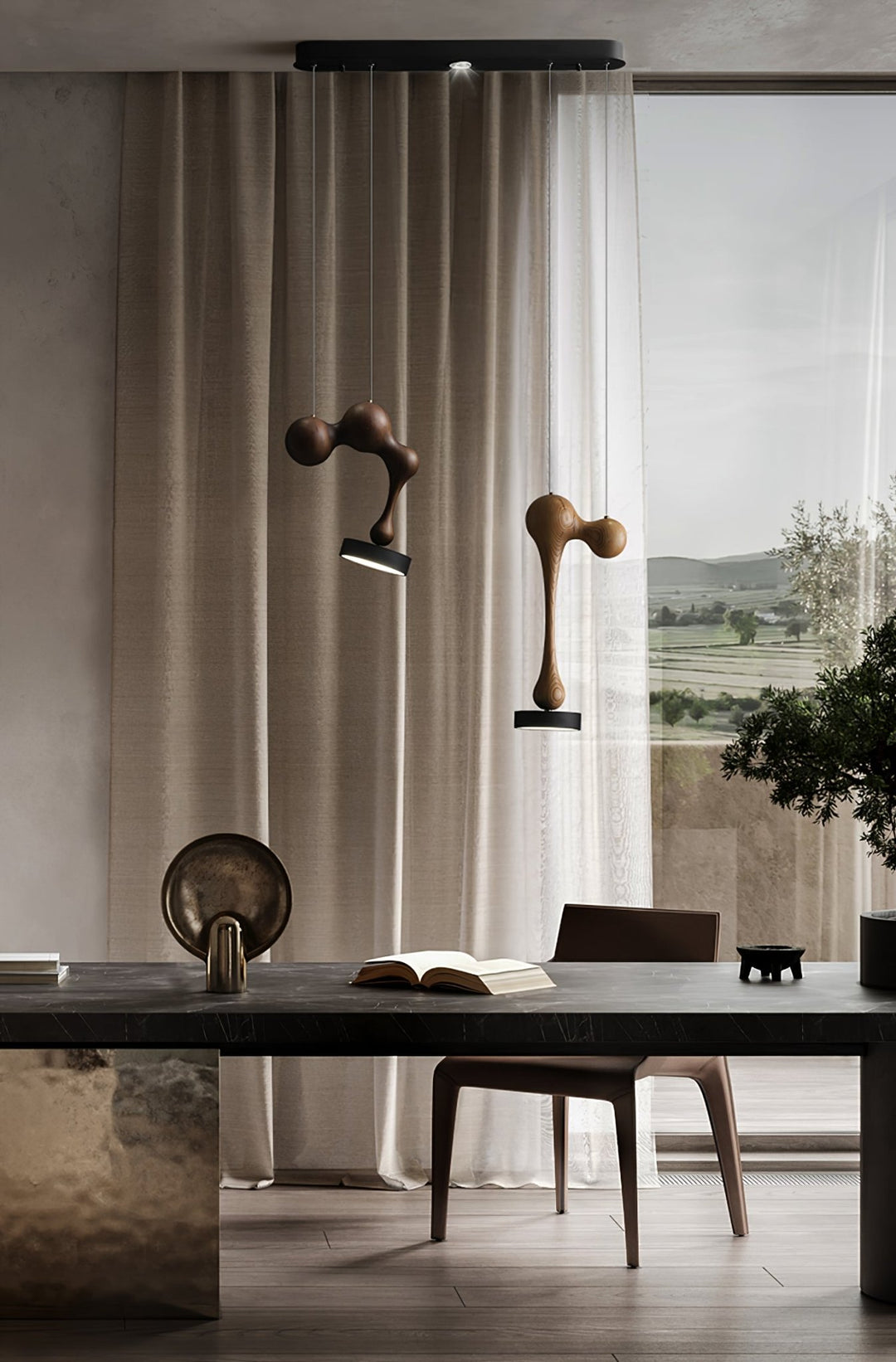 Molecule Wooden Pendant Light - Vakkerlight