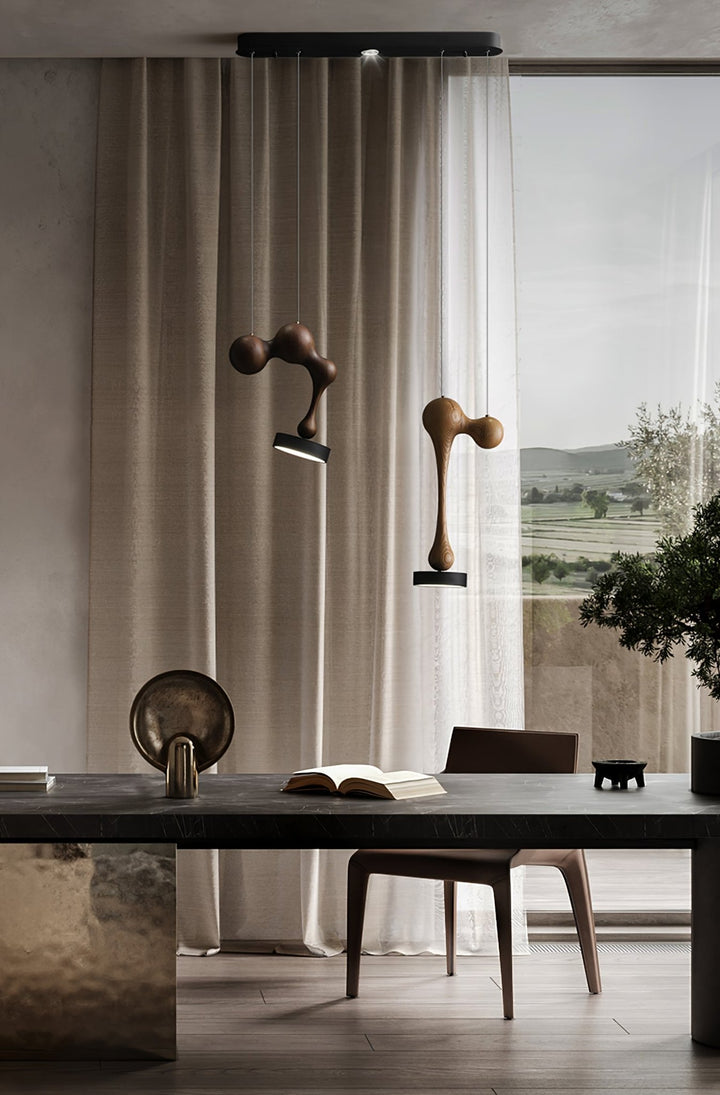 Molecule Wooden Pendant Light - Vakkerlight