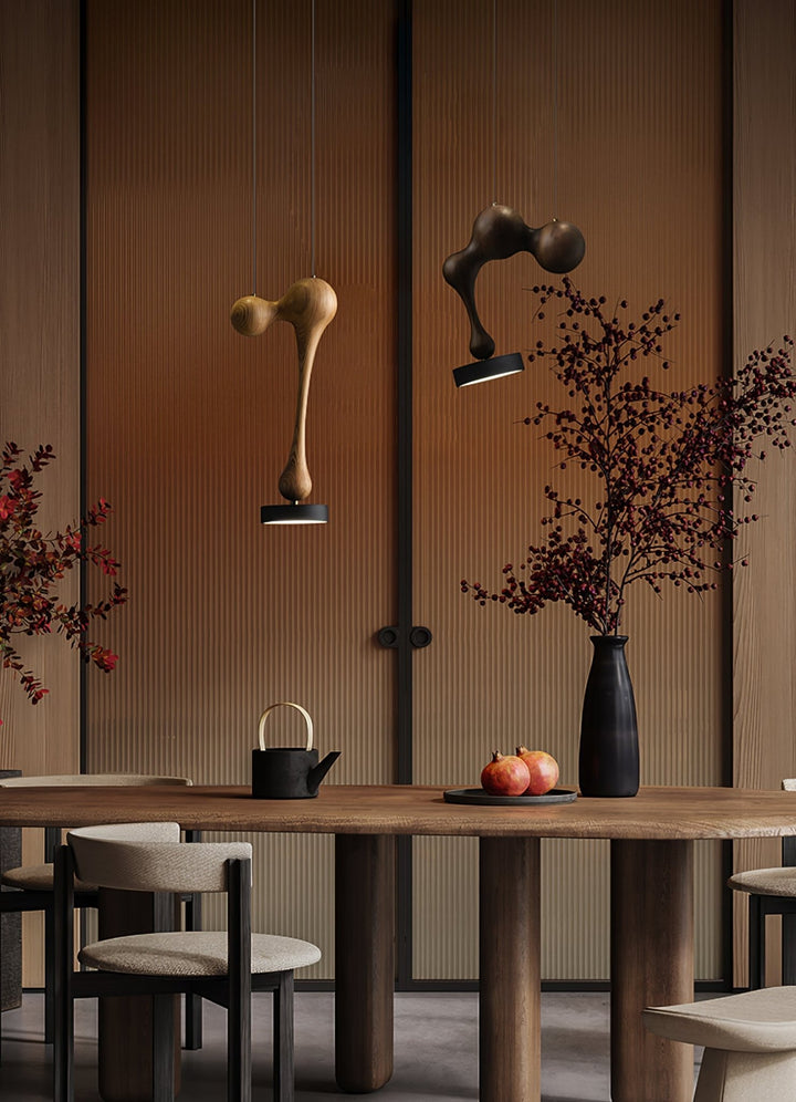 Molecule Wooden Pendant Light - Vakkerlight