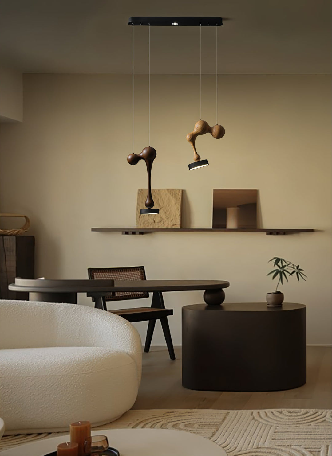 Molecule Wooden Pendant Light - Vakkerlight