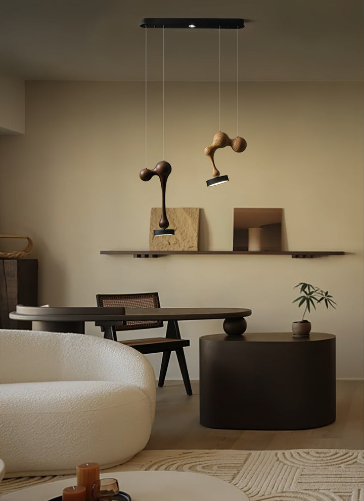 Molecule Wooden Pendant Light - Vakkerlight