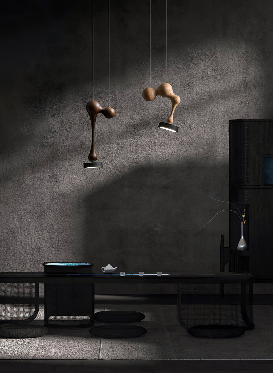 Molecule Wooden Pendant Light - Vakkerlight