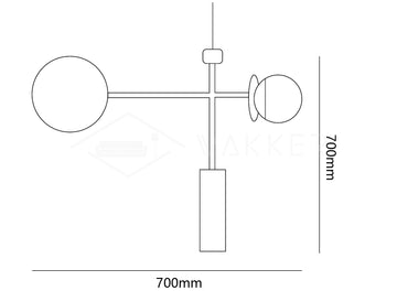 Monaco Suspension Light — Planos de dimensiones 2