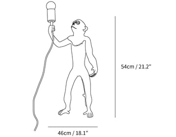 Monkey tafelverlichting — Dimension drawings 1