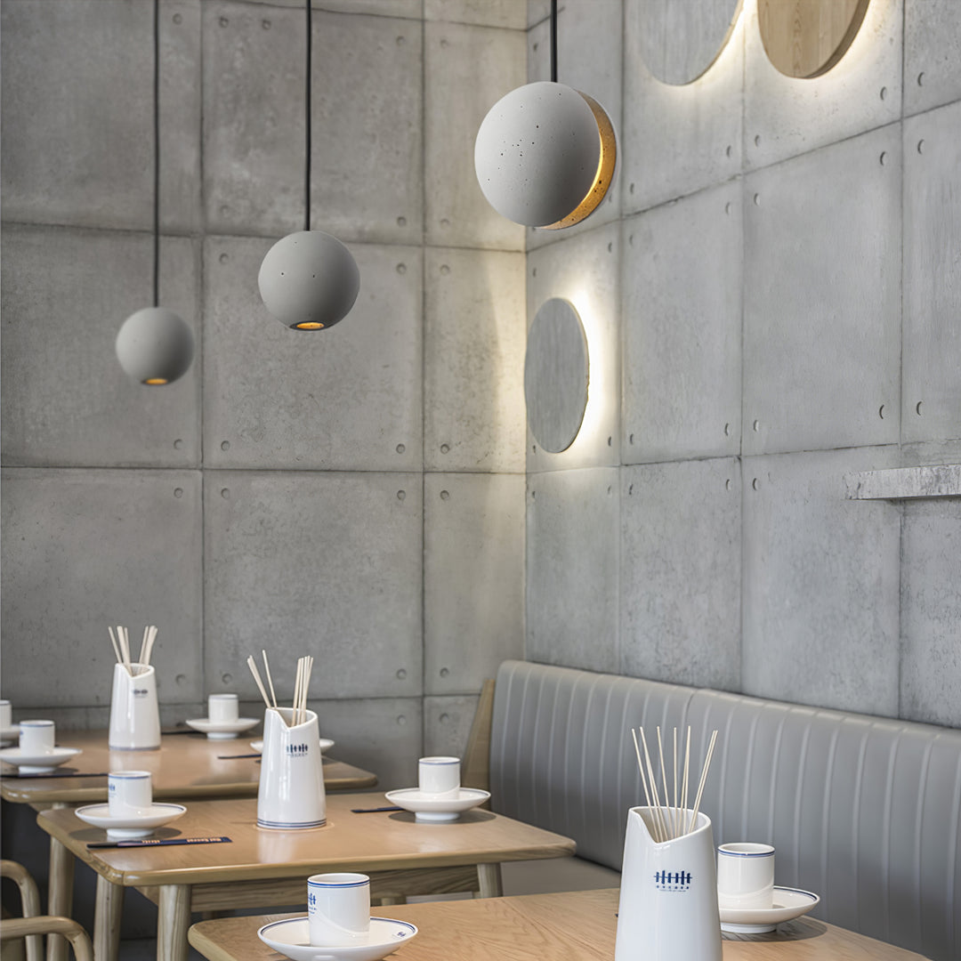 Moon Concrete Pendant Lamp