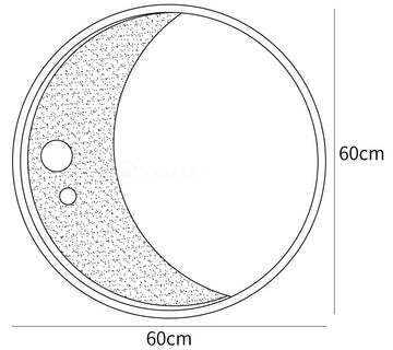 Moon Wall Lamp — Dimension drawings 1