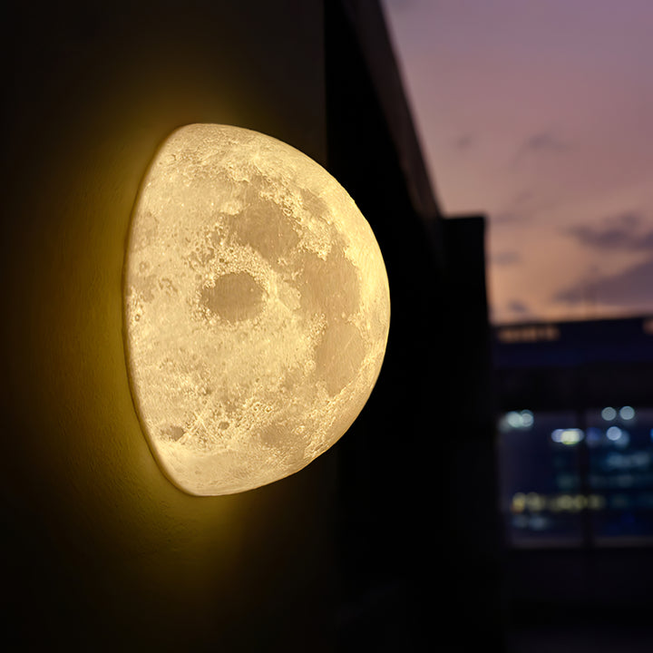 3D Mond Wandlampe