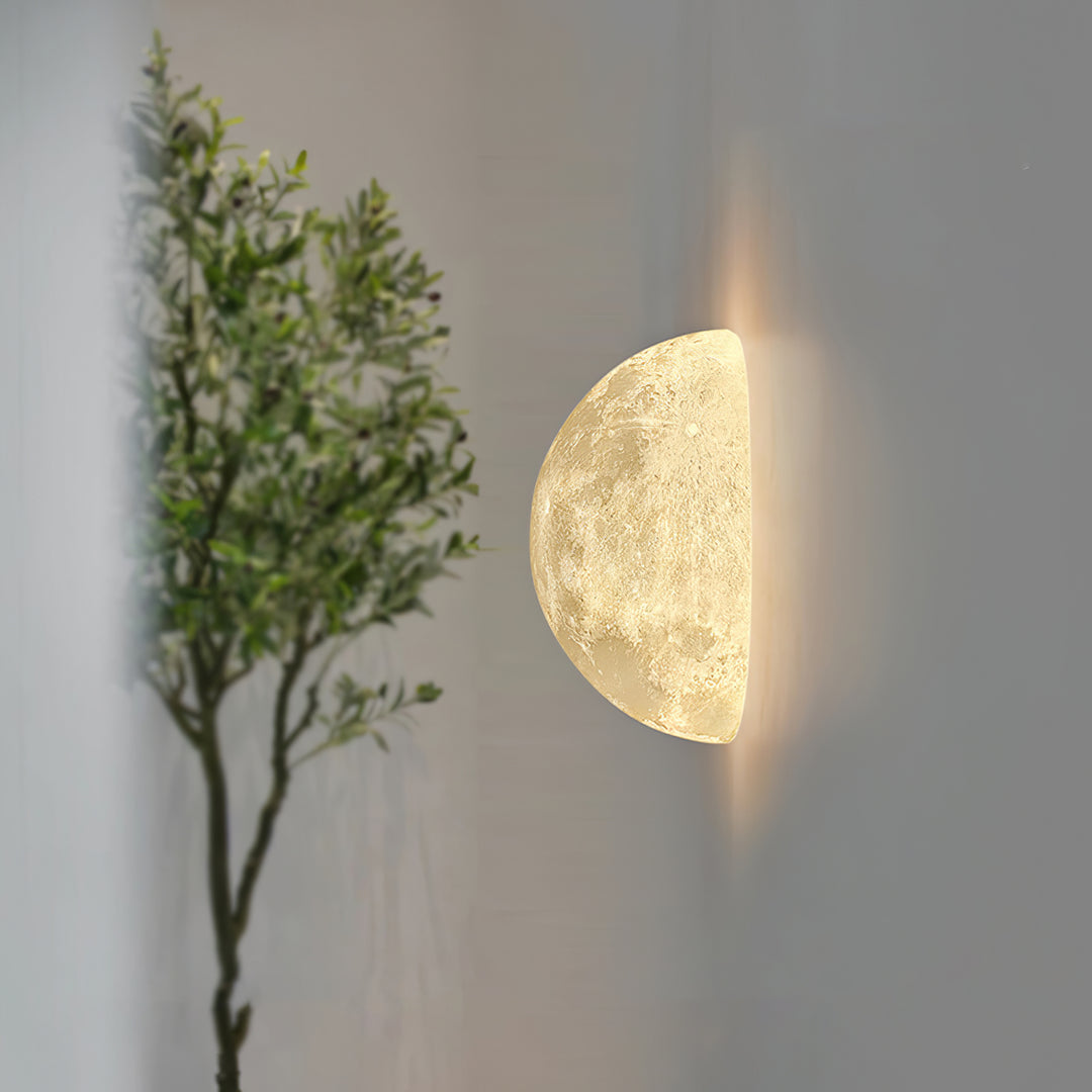 3D Mond Wandlampe