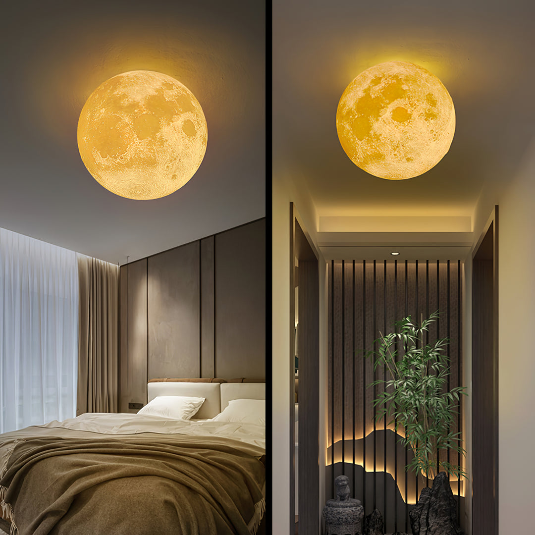 3D Mond Wandlampe