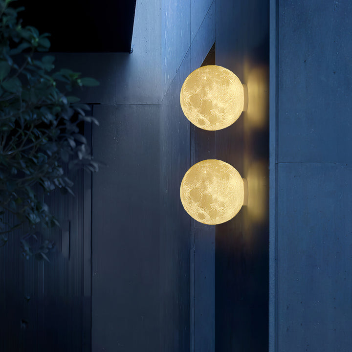 3D Mond Wandlampe