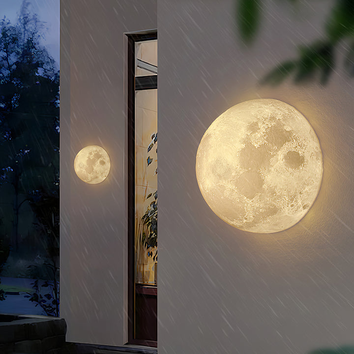 3D Mond Wandlampe